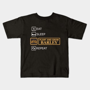 Barley Farmer - Plant and Grow Barley Kids T-Shirt